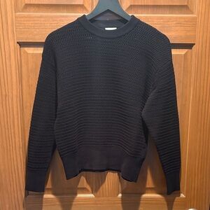 Varley black open knit sweater